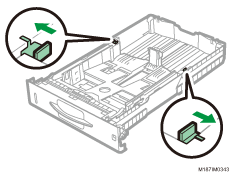 給紙トレイのイラスト