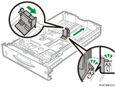 給紙トレイのイラスト