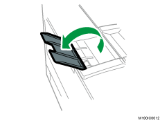 延長排紙トレイのイラスト