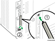 本体背面のイラスト