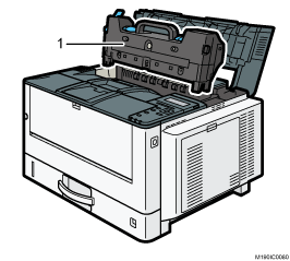 プリンター本体のイラスト 説明番号つき