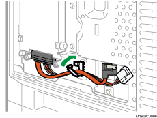 フラット/電源ケーブルのイラスト