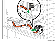 フラット/電源ケーブルのイラスト