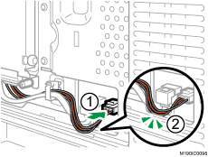 フラット/電源ケーブルのイラスト
