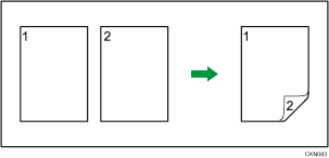 両面印刷のイメージイラスト