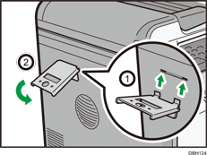 ハンドセットブラケットのイラスト