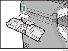 ハンドセット受け台のイラスト