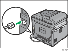 電話線接続のイラスト