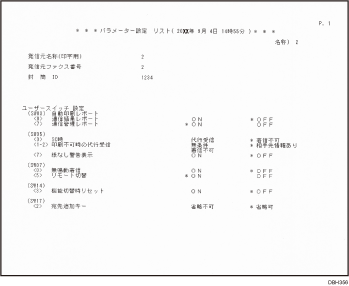 パラメーター設定リストのイラスト