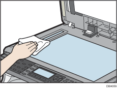 読み取りガラスのイラスト