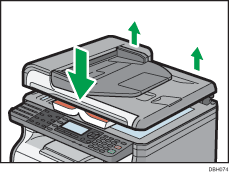 自動原稿送り装置（ADF）のイラスト