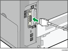 IEEE1284インターフェースのイラスト