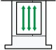 用紙のセット方向のイメージイラスト