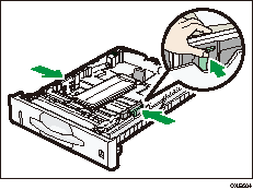 給紙トレイのイラスト