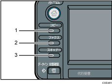 機能キーのイラスト 引き出し番号つき