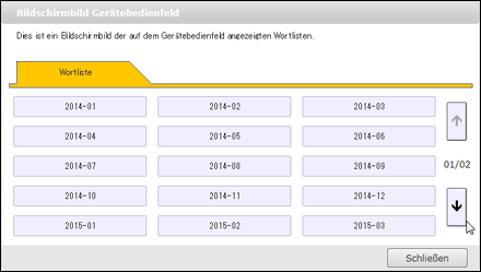 Abbildung Bedienfeld-Display