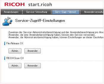 Webbrowser-Bildschirmdarstellung