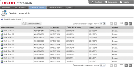 Ilustración de la pantalla del navegador Web