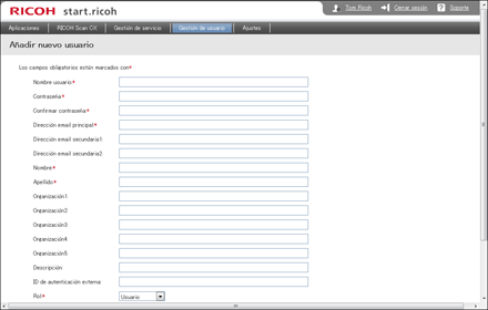 Ilustración de la pantalla del navegador Web