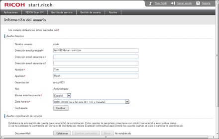 Ilustración de la pantalla del navegador Web