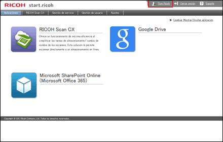 Ilustración de la pantalla del navegador Web