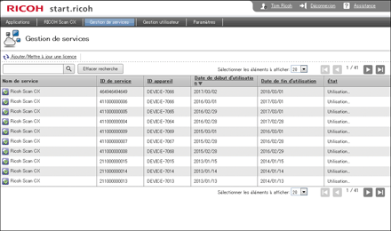 Illustration de la page du navigateur Web