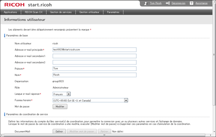 Illustration de la page du navigateur Web