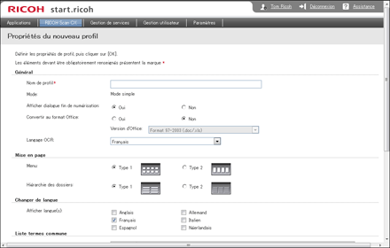 Illustration de la page du navigateur Web