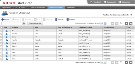 Illustration de la page du navigateur Web