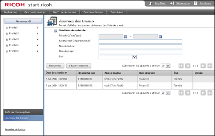 Illustration de la page du navigateur Web