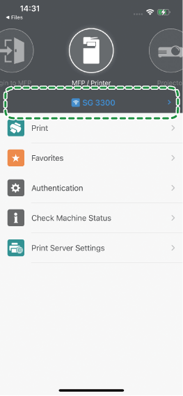 Application screen illustration