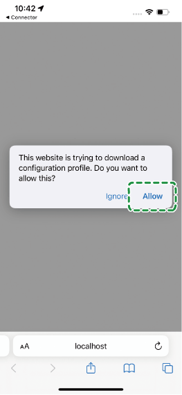 Application screen illustration