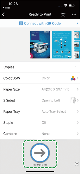 Application screen illustration