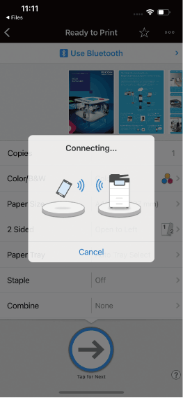 Application screen illustration