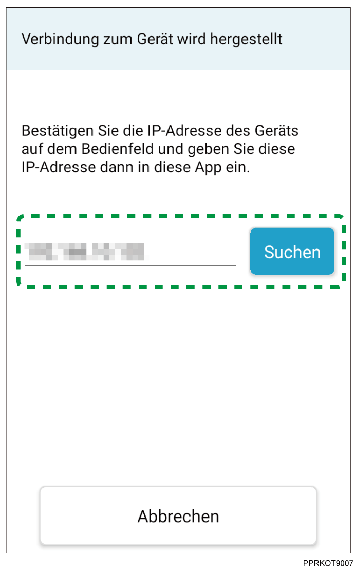 Abbildung Anwendungsbildschirm