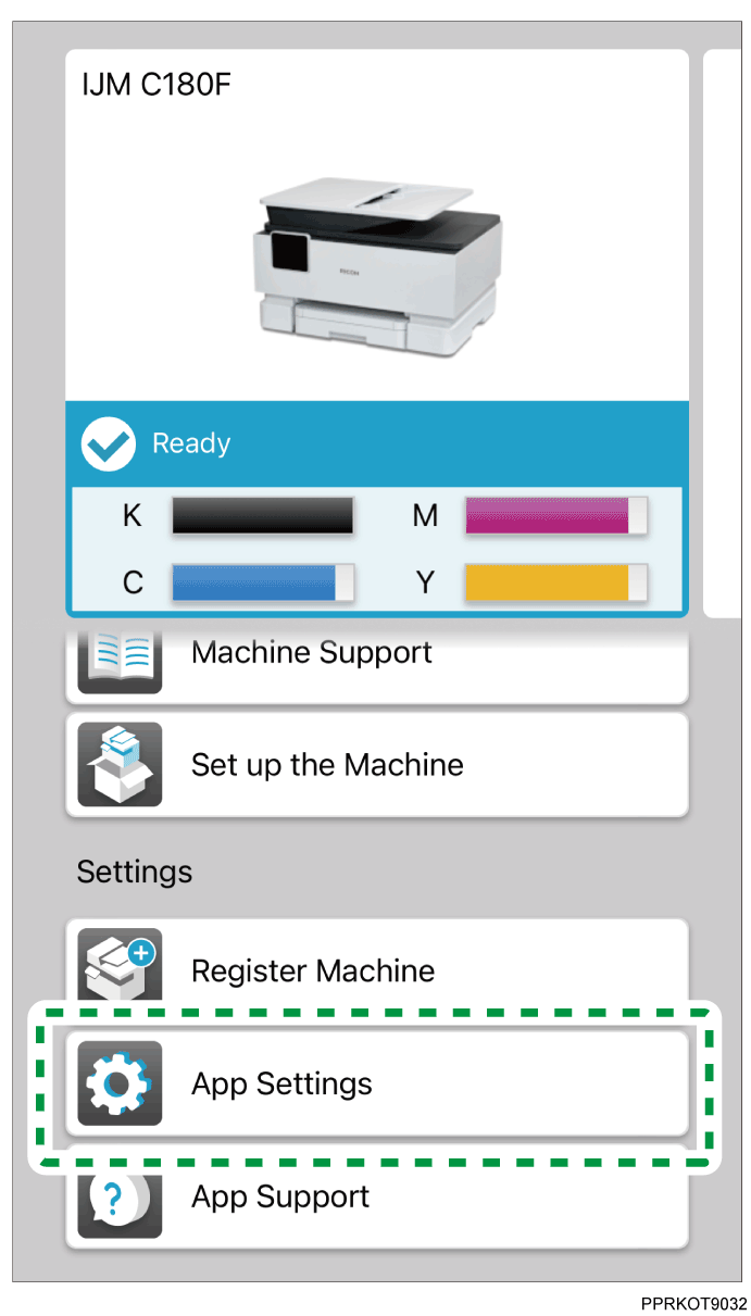 Application screen illustration
