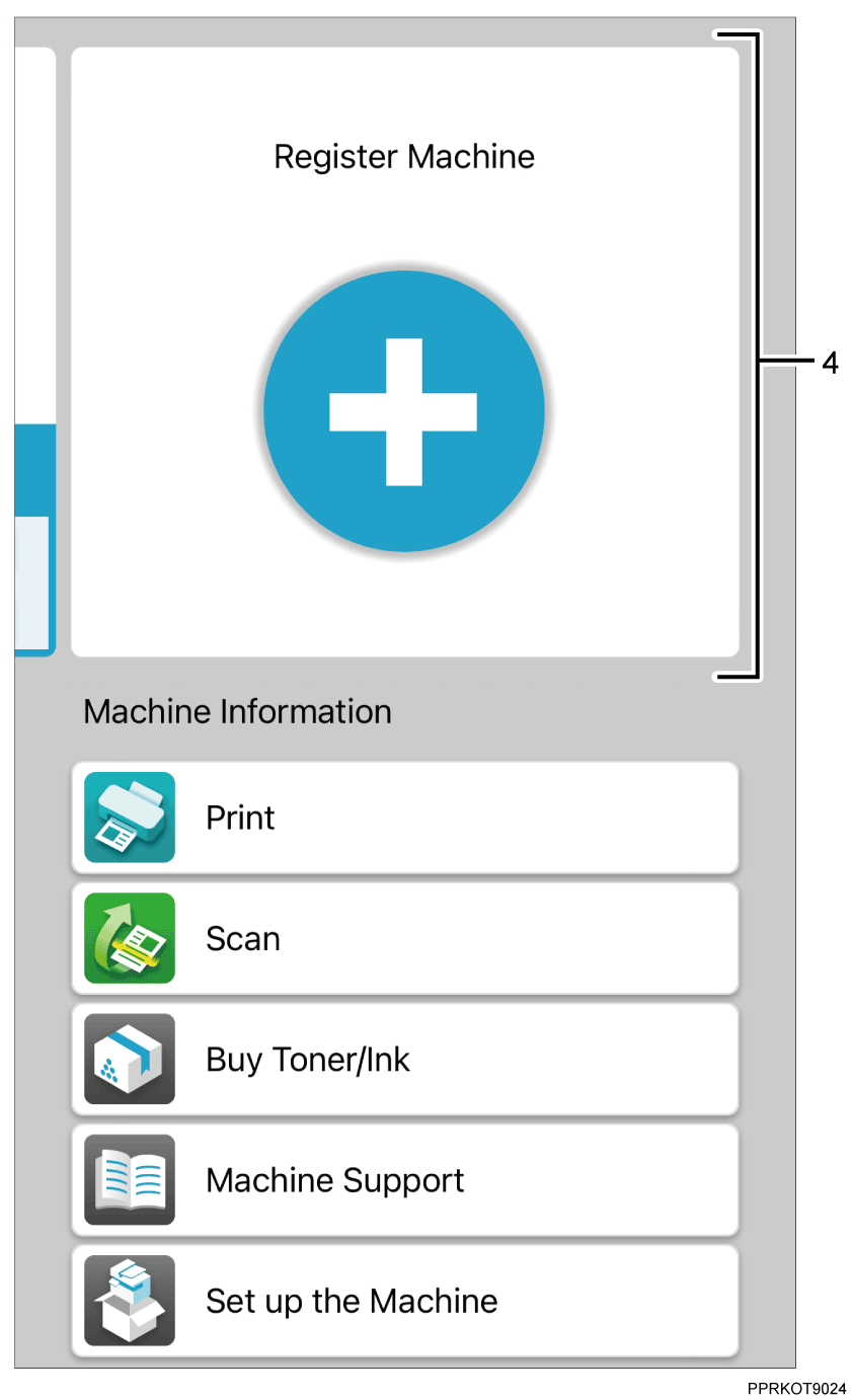 Application screen illustration