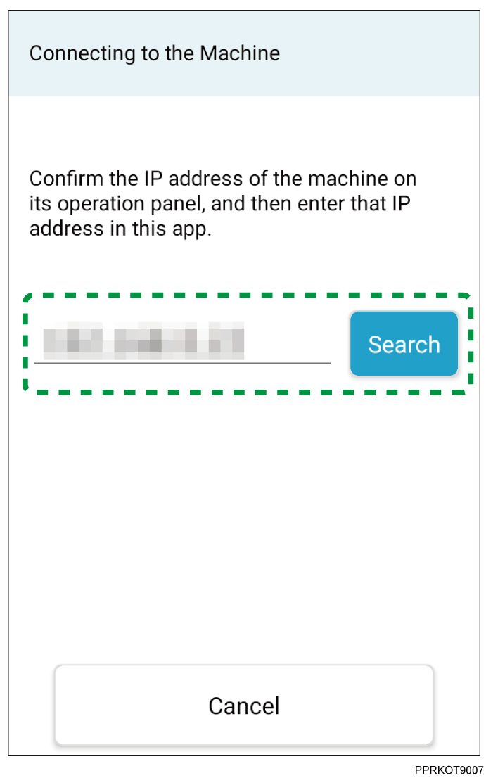 Application screen illustration