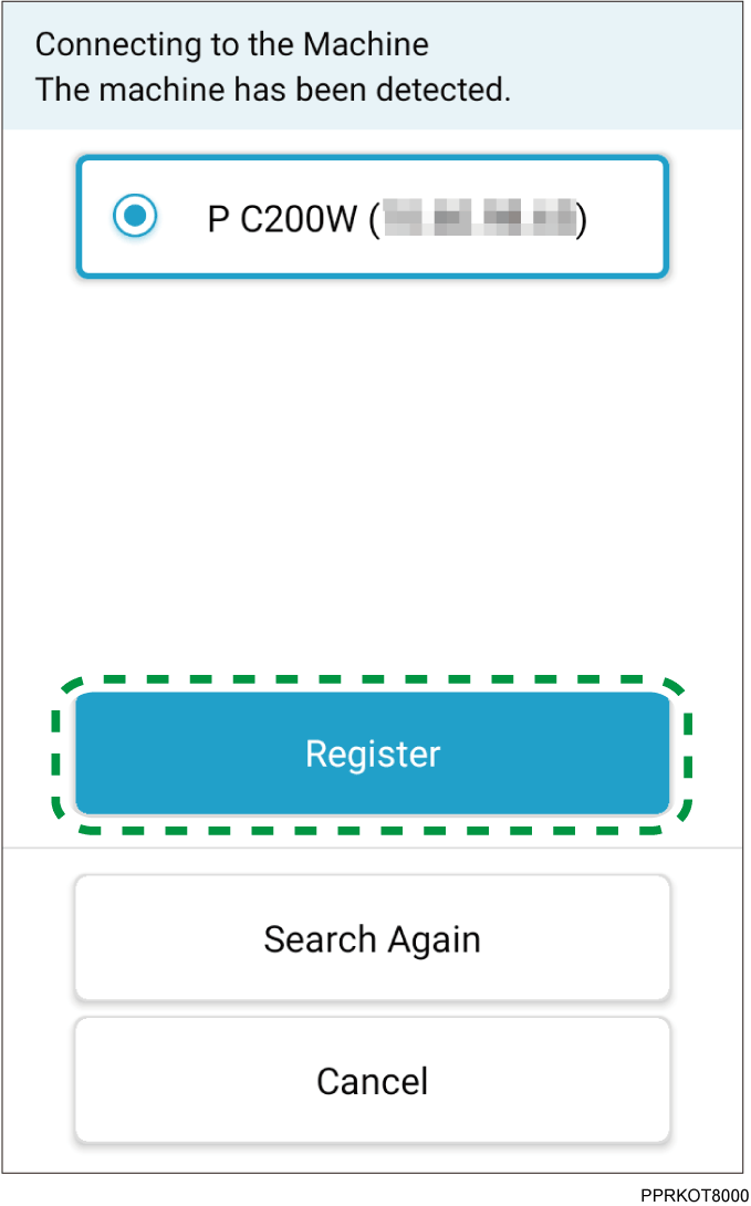 Application screen illustration