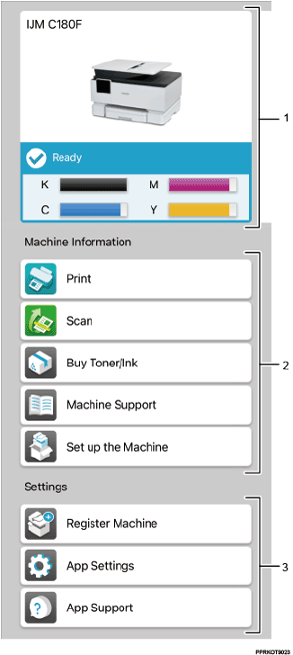 Application screen illustration