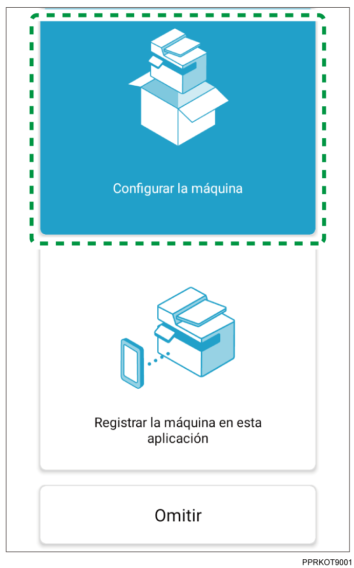 Ilustración de la pantalla de la aplicación
