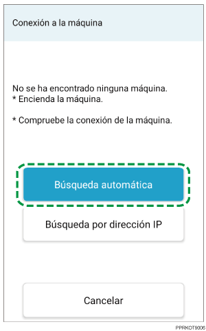Ilustración de la pantalla de la aplicación