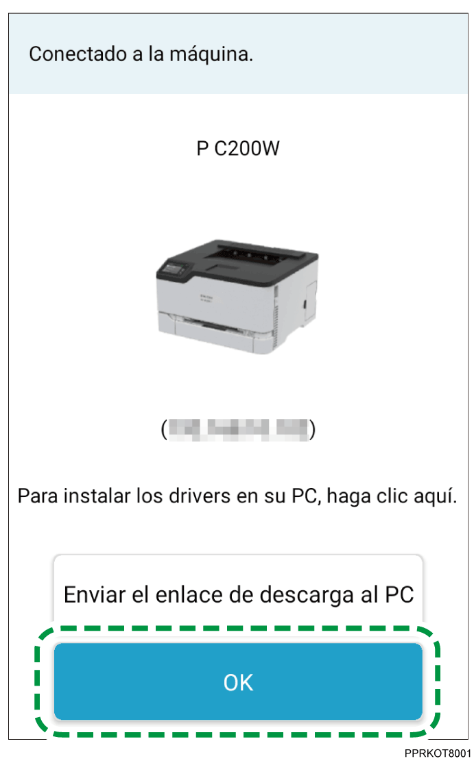 Illustration de l'écran d'application