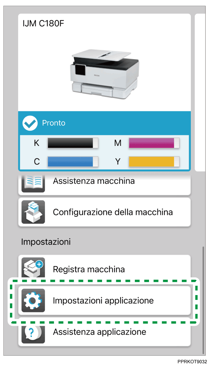 Immagine schermata applicazione
