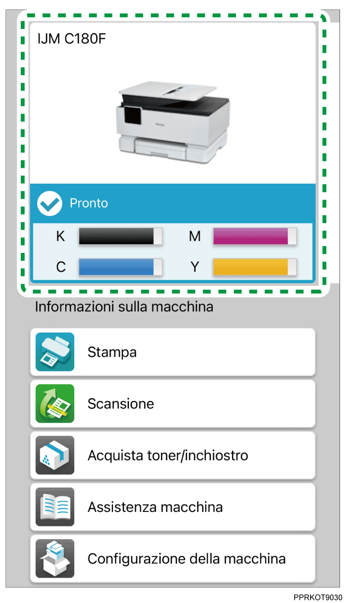 Immagine schermata applicazione