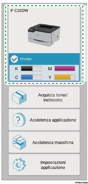 Immagine schermata applicazione